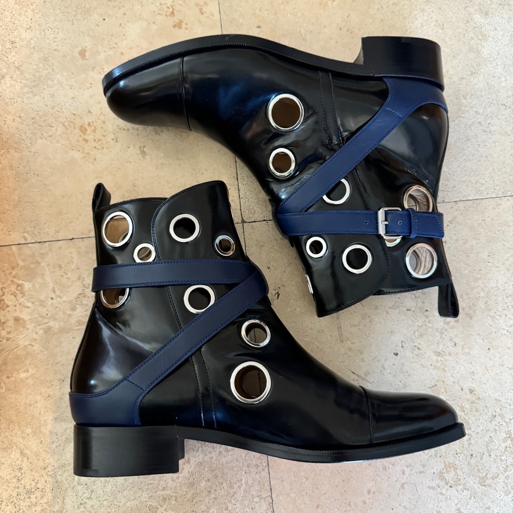 Christian Louboutin + Jonathan Saunders Scubabootie 25 Ankle Boots